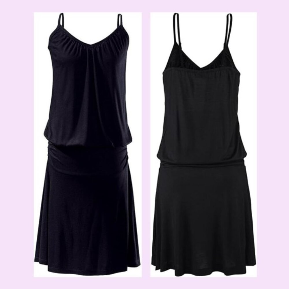 Lascana Adjustable Tank Black Dress. Size US 4/EUR 36 - NWT
